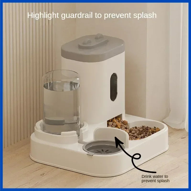 Dispensador Automático de Croquetas y Agua para Perros y Gatos