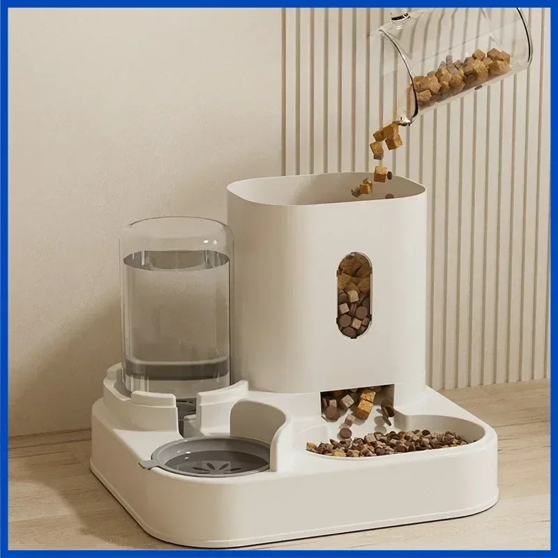 Dispensador Automático de Croquetas y Agua para Perros y Gatos